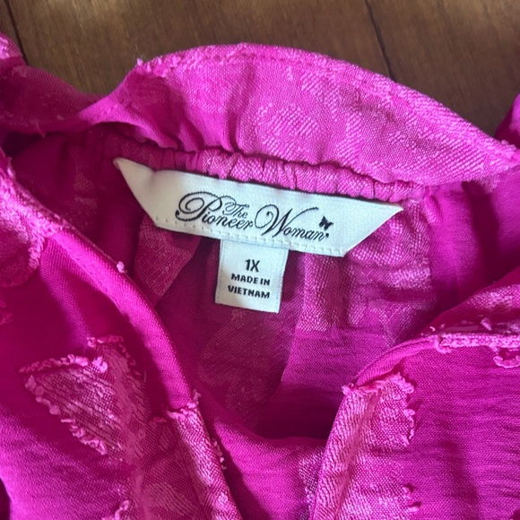 The Pioneer Woman Fuchsia Long Sleeve Dress - Picture 6 of 6